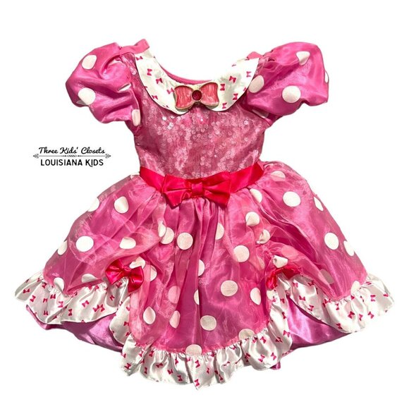 Disney Sz 2 Pink Minnie Mouse Costume Dress - Picture 1 of 6